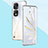 Transparent Crystal Frameless Hard Case Back Cover for Huawei Honor 70 Pro 5G