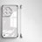 Transparent Crystal Frameless Hard Case Back Cover for OnePlus Ace 2 5G Silver