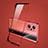 Transparent Crystal Frameless Hard Case Back Cover for Realme GT Neo 3T 5G Red