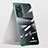 Transparent Crystal Frameless Hard Case Back Cover for Vivo X70 5G Green