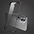 Transparent Crystal Frameless Hard Case Back Cover H01 for Oppo Reno11 Pro 5G Black