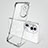 Transparent Crystal Frameless Hard Case Back Cover H01 for Oppo Reno11 Pro 5G Silver