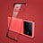 Transparent Crystal Frameless Hard Case Back Cover H01 for Vivo X80 5G Red