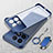 Transparent Crystal Frameless Hard Case Back Cover H01 for Xiaomi Redmi K70 5G Blue