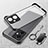 Transparent Crystal Frameless Hard Case Back Cover H01 for Xiaomi Redmi Note 12R Pro 5G Black