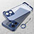 Transparent Crystal Frameless Hard Case Back Cover H02 for Xiaomi Redmi Note 12R Pro 5G Blue