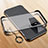 Transparent Crystal Frameless Hard Case Back Cover with Magnetic Finger Ring Stand for Vivo iQOO 10 5G