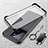 Transparent Crystal Frameless Hard Case Back Cover with Magnetic Finger Ring Stand for Vivo iQOO 10 Pro 5G