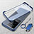 Transparent Crystal Frameless Hard Case Back Cover with Magnetic Finger Ring Stand for Vivo iQOO 11 Pro 5G
