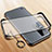 Transparent Crystal Frameless Hard Case Back Cover with Magnetic Finger Ring Stand for Vivo iQOO 7 5G