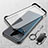 Transparent Crystal Frameless Hard Case Back Cover with Magnetic Finger Ring Stand for Vivo iQOO Neo7 5G