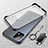 Transparent Crystal Frameless Hard Case Back Cover with Magnetic Finger Ring Stand for Vivo iQOO U3 5G