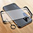 Transparent Crystal Frameless Hard Case Back Cover with Magnetic Finger Ring Stand for Vivo iQOO U3 5G