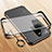 Transparent Crystal Frameless Hard Case Back Cover with Magnetic Finger Ring Stand for Vivo V25 Pro 5G