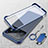 Transparent Crystal Frameless Hard Case Back Cover with Magnetic Finger Ring Stand for Vivo X Note