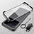 Transparent Crystal Frameless Hard Case Back Cover with Magnetic Finger Ring Stand for Vivo X80 5G