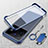 Transparent Crystal Frameless Hard Case Back Cover with Magnetic Finger Ring Stand for Vivo X80 5G