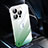 Transparent Crystal Gradient Hard Case Back Cover QC2 for Apple iPhone 13 Pro Green