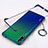 Transparent Crystal Hard Case Back Cover H01 for Huawei Enjoy 10 Blue