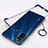 Transparent Crystal Hard Case Back Cover H01 for Huawei Enjoy 20 Pro 5G Blue