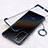 Transparent Crystal Hard Case Back Cover H01 for Huawei Honor Play4 5G Blue