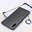 Transparent Crystal Hard Case Back Cover H01 for Huawei Mate 40 Lite 5G Blue