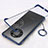 Transparent Crystal Hard Case Back Cover H01 for Huawei Mate 40E 4G Blue