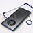 Transparent Crystal Hard Case Back Cover H01 for Huawei Mate 40E Pro 4G Blue