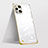 Transparent Crystal Hard Case Back Cover H01 for Oppo Find X3 5G Gold