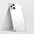 Transparent Crystal Hard Case Back Cover H01 for Oppo Find X3 5G Silver