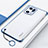 Transparent Crystal Hard Case Back Cover H01 for Oppo Find X5 5G Blue