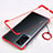 Transparent Crystal Hard Case Back Cover H01 for Vivo X60 Pro 5G Red