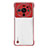 Transparent Crystal Hard Case Back Cover H01 for Xiaomi Mi 12 Ultra 5G Red