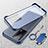 Transparent Crystal Hard Case Back Cover H01 for Xiaomi Redmi K60 5G Blue