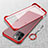 Transparent Crystal Hard Case Back Cover H02 for Apple iPhone 16 Pro Max Red