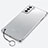 Transparent Crystal Hard Case Back Cover H02 for Samsung Galaxy S21 FE 5G Silver