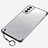 Transparent Crystal Hard Case Back Cover H02 for Samsung Galaxy S22 5G Black