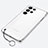 Transparent Crystal Hard Case Back Cover H02 for Samsung Galaxy S24 Ultra 5G Silver