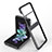 Transparent Crystal Hard Case Back Cover H02 for Samsung Galaxy Z Flip4 5G