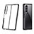 Transparent Crystal Hard Case Back Cover H02 for Samsung Galaxy Z Fold3 5G Black