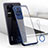 Transparent Crystal Hard Case Back Cover H02 for Xiaomi Redmi K50 Pro 5G Blue