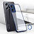 Transparent Crystal Hard Case Back Cover H02 for Xiaomi Redmi Note 12 5G Blue