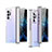 Transparent Crystal Hard Case Back Cover H03 for Oppo Find N 5G Silver