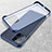 Transparent Crystal Hard Case Back Cover H03 for Oppo Find X3 5G Blue