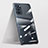 Transparent Crystal Hard Case Back Cover H03 for Oppo Reno6 5G Black
