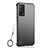 Transparent Crystal Hard Case Back Cover H03 for Vivo iQOO 8 Pro 5G Black