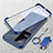 Transparent Crystal Hard Case Back Cover H04 for Xiaomi Poco F4 5G Blue