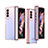 Transparent Crystal Hard Case Back Cover H06 for Samsung Galaxy Z Fold4 5G Rose Gold