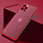 Transparent Crystal Hard Case Back Cover H07 for Apple iPhone 14 Pro Max Red