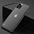 Transparent Crystal Hard Case Back Cover H07 for Apple iPhone 15 Pro Max Black